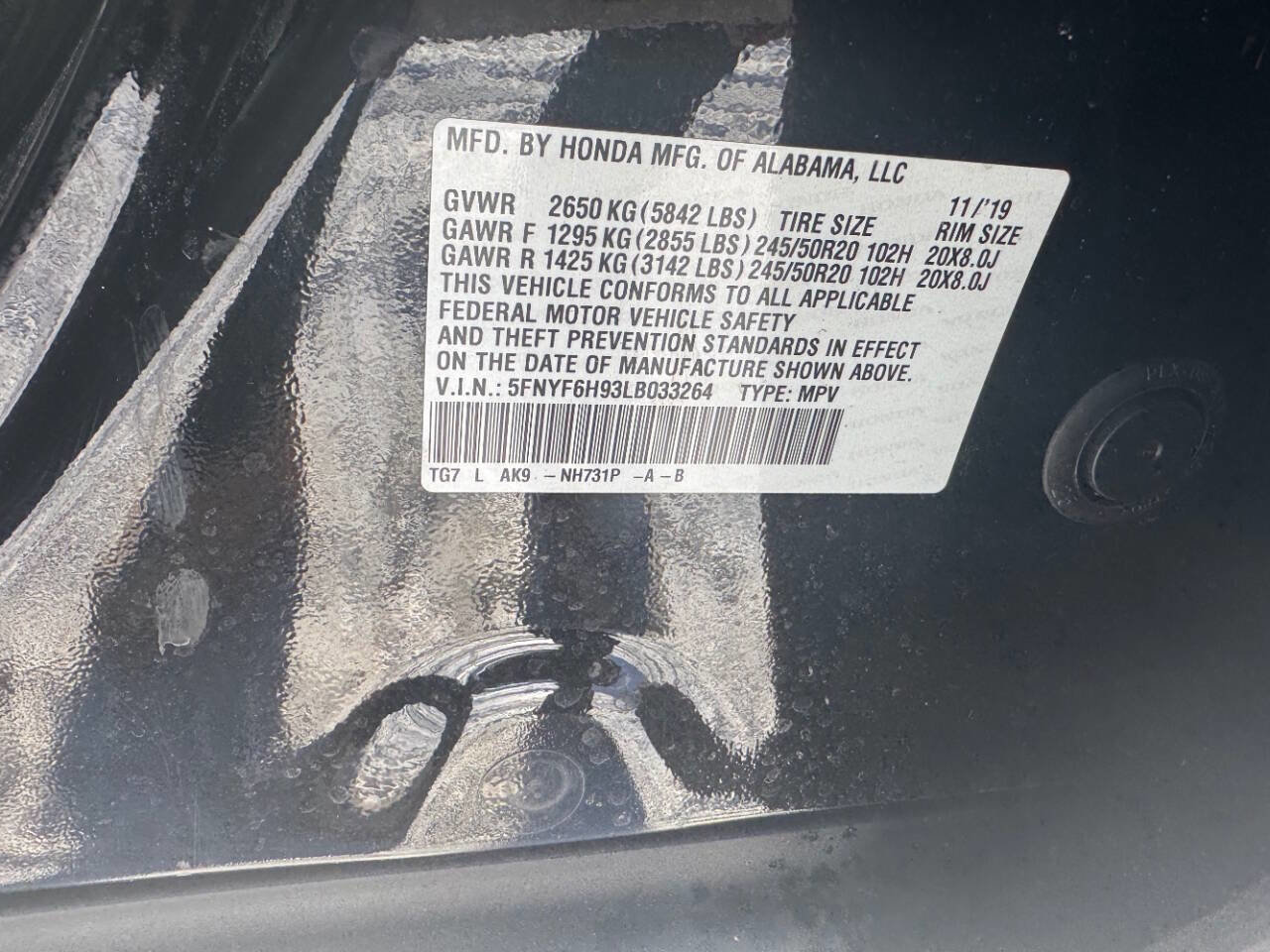 Used 2020 Honda Pilot Touring image 33