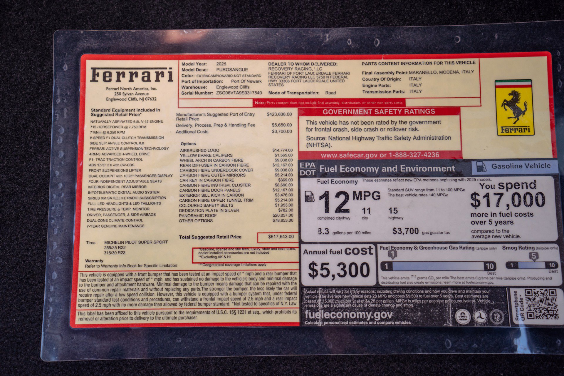 Used 2025 Ferrari Purosangue AWD/4WD image 3