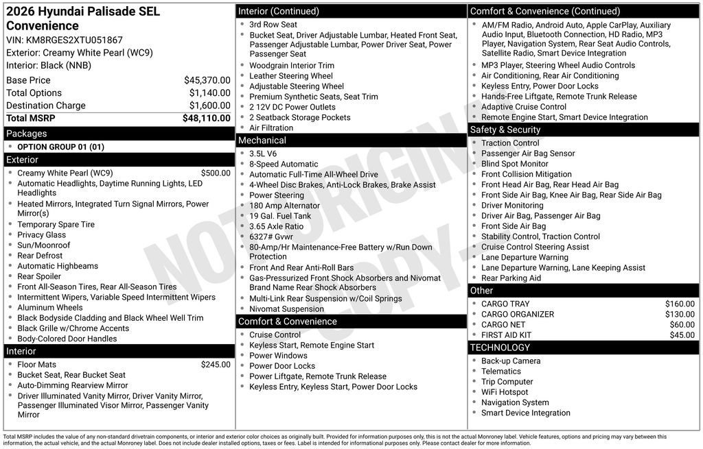 Used 2026 Hyundai Palisade SEL image 32
