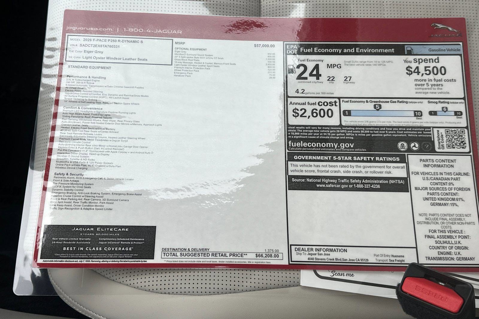New 2026 Jaguar F-PACE R-Dynamic S image 29