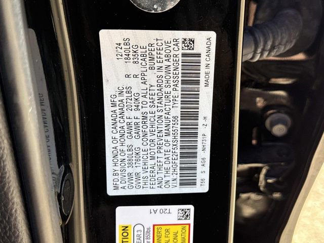 Certified 2025 Honda Civic Sport image 20