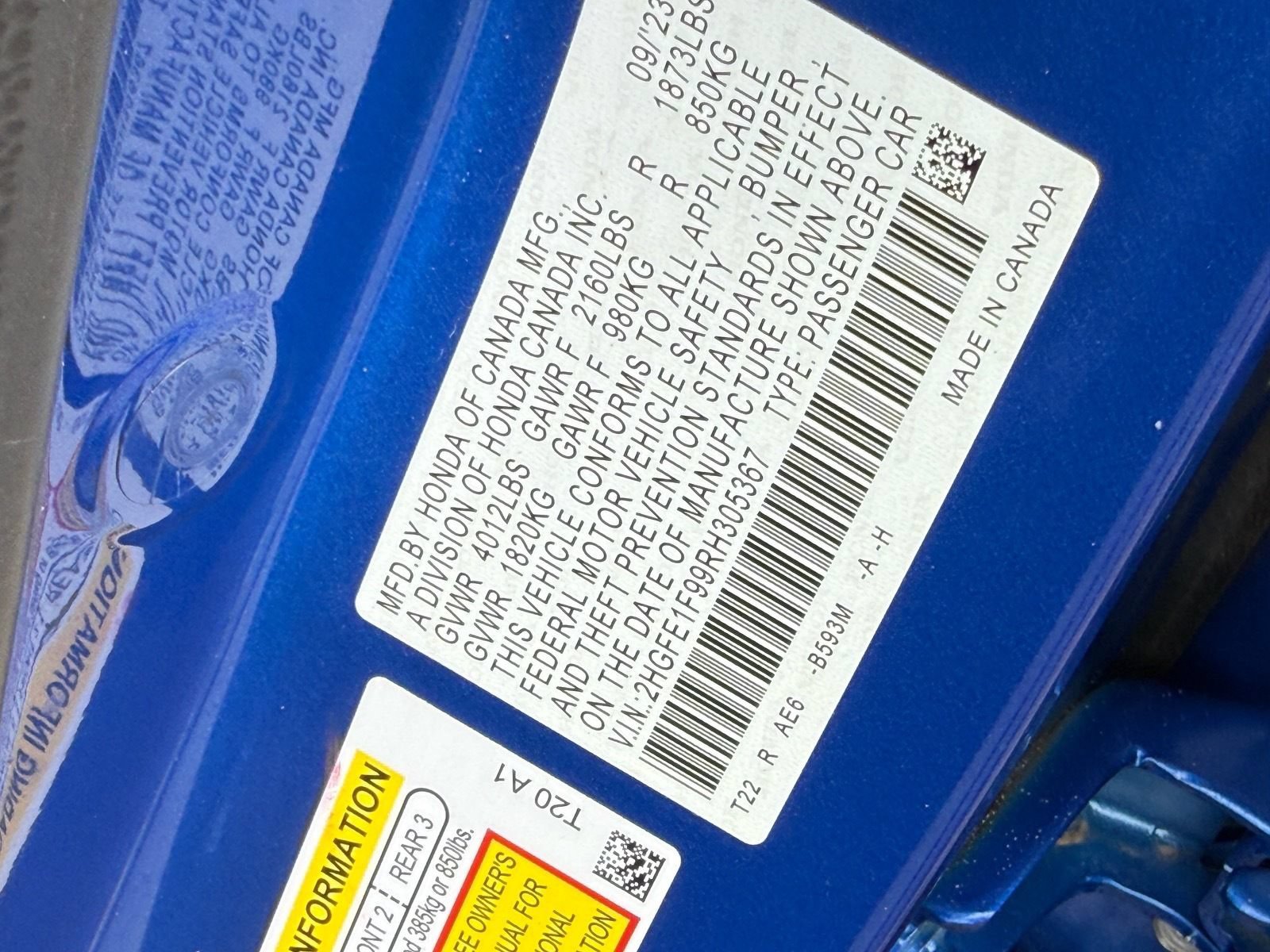 Certified 2024 Honda Civic Touring image 36