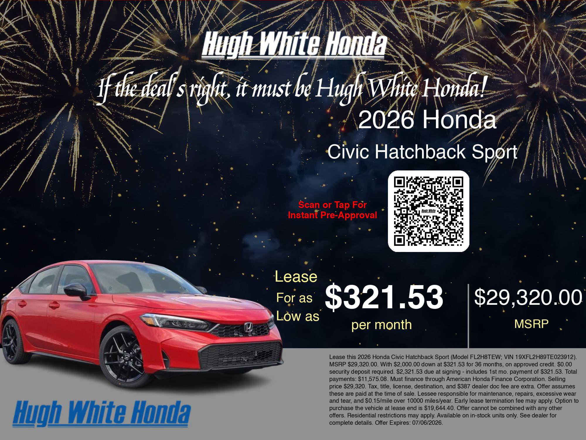 New 2026 Honda Civic Sport image 3