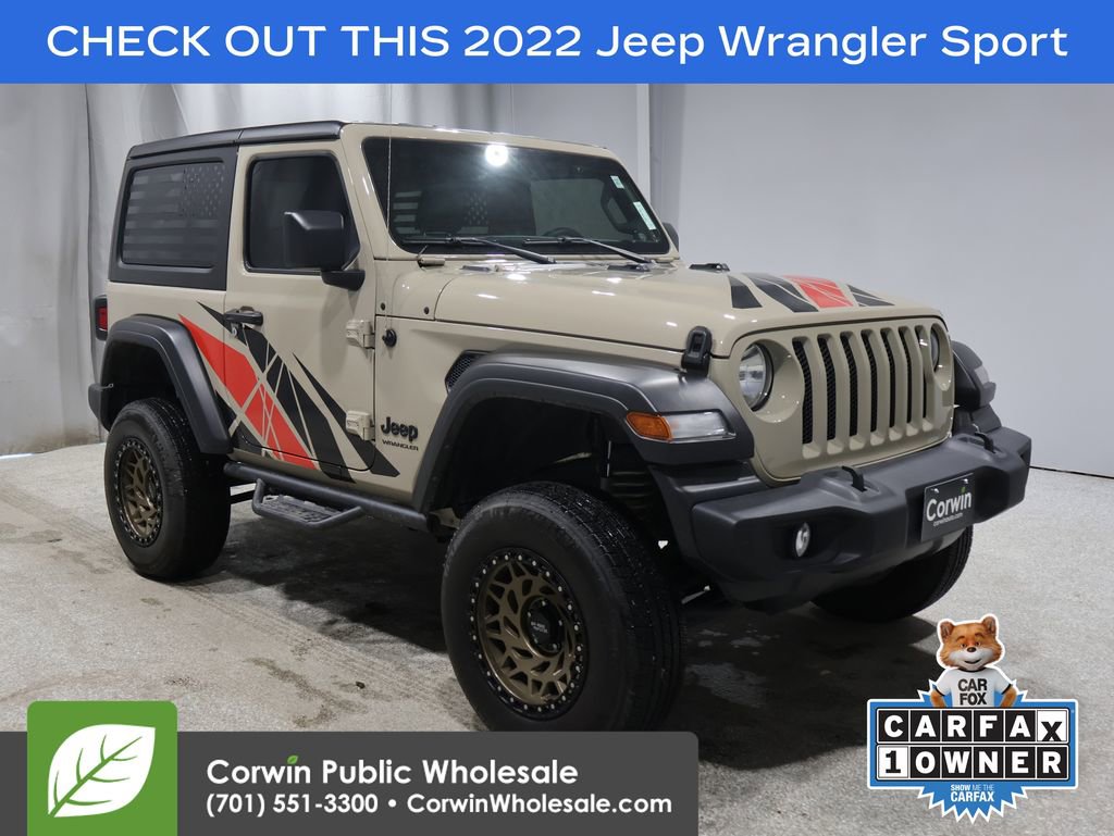 Used 2022 Jeep Wrangler Sport image 1