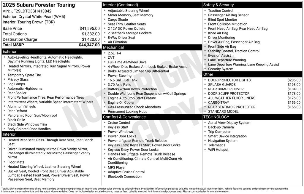 Certified 2025 Subaru Forester Touring image 8