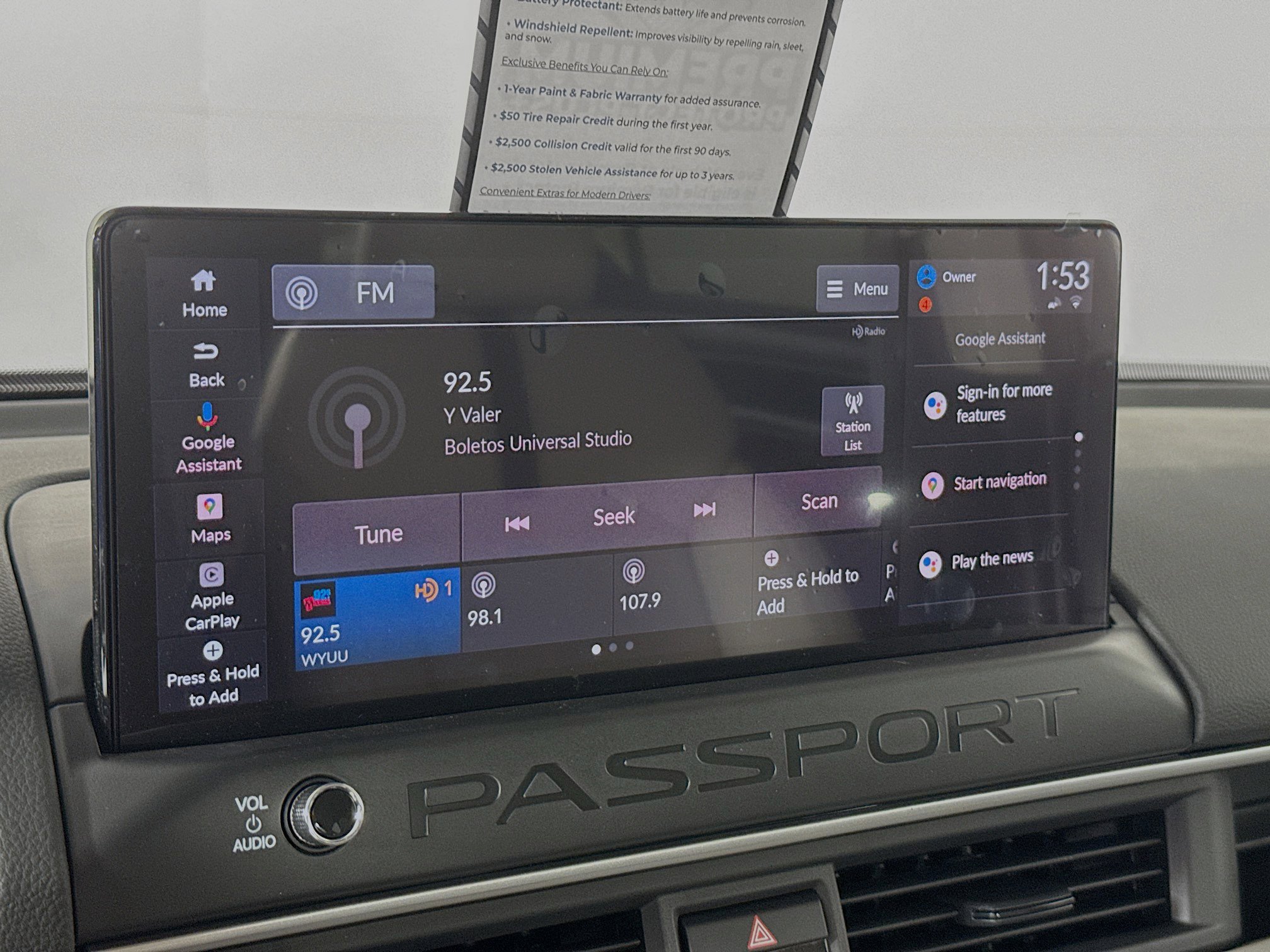 New 2026 Honda Passport RTL image 17