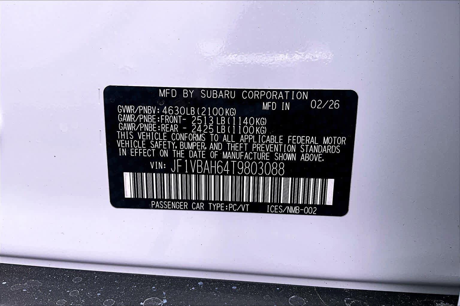 New 2026 Subaru WRX Premium image 22