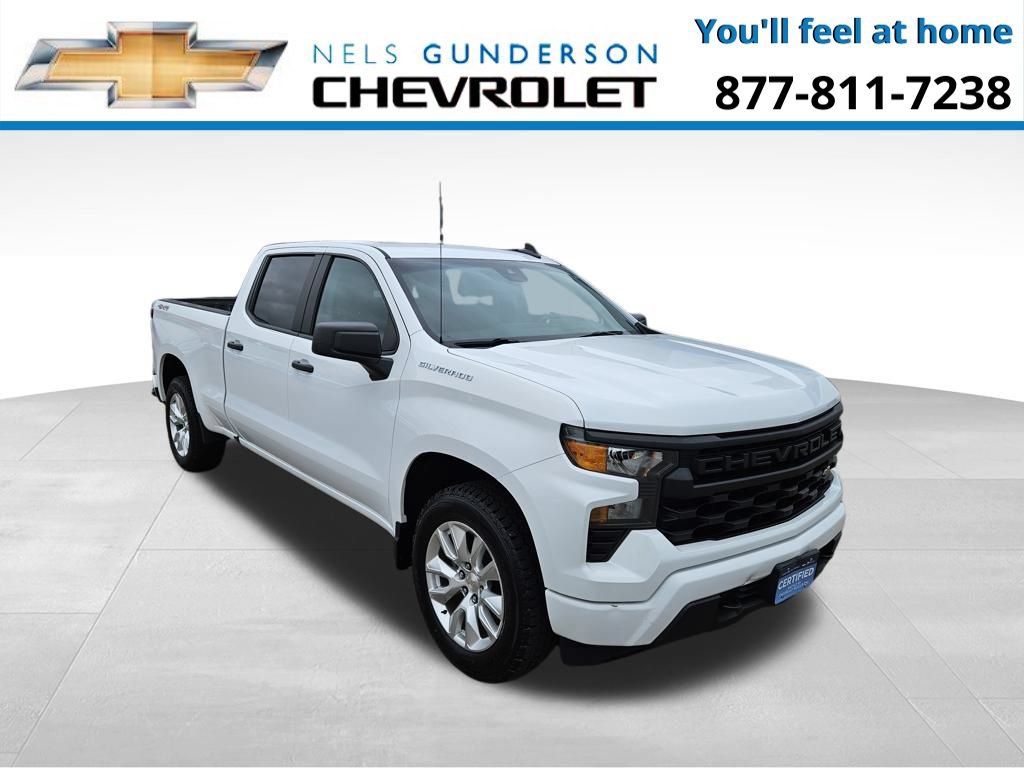 Certified 2023 Chevrolet Silverado 1500 Custom AWD/4WD image 1