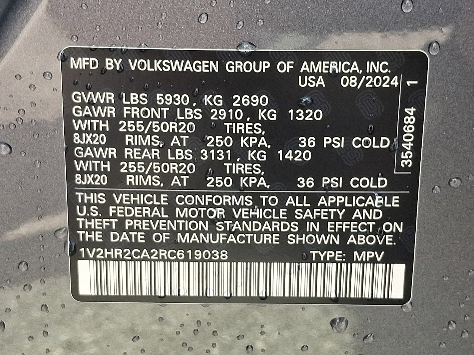 New 2024 Volkswagen Atlas SE AWD/4WD image 11