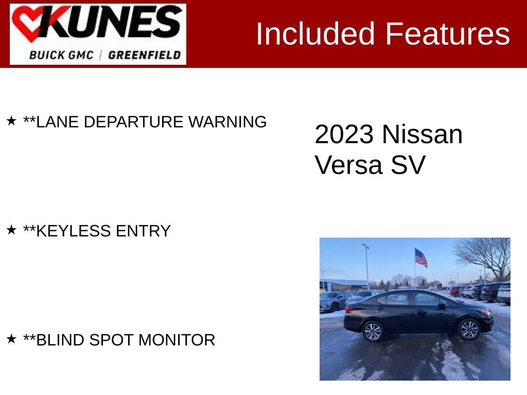 Used 2023 Nissan Versa SV image 3
