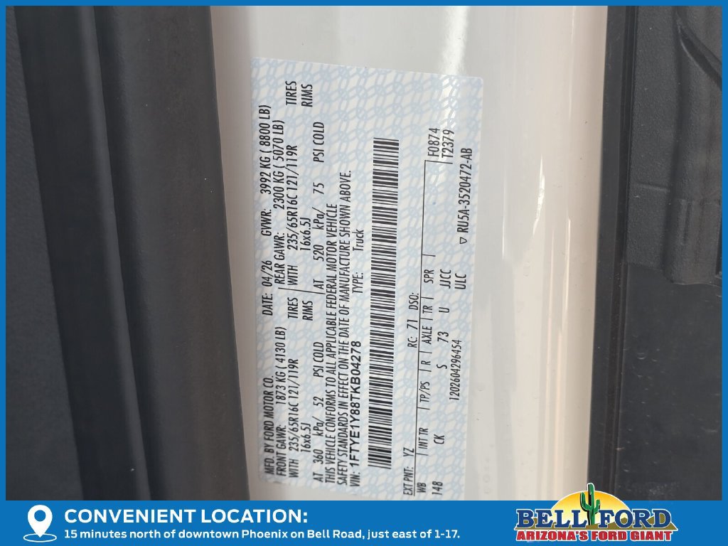 New 2026 Ford Transit 150 Low Roof w/ Load Area Protection Package RWD image 24