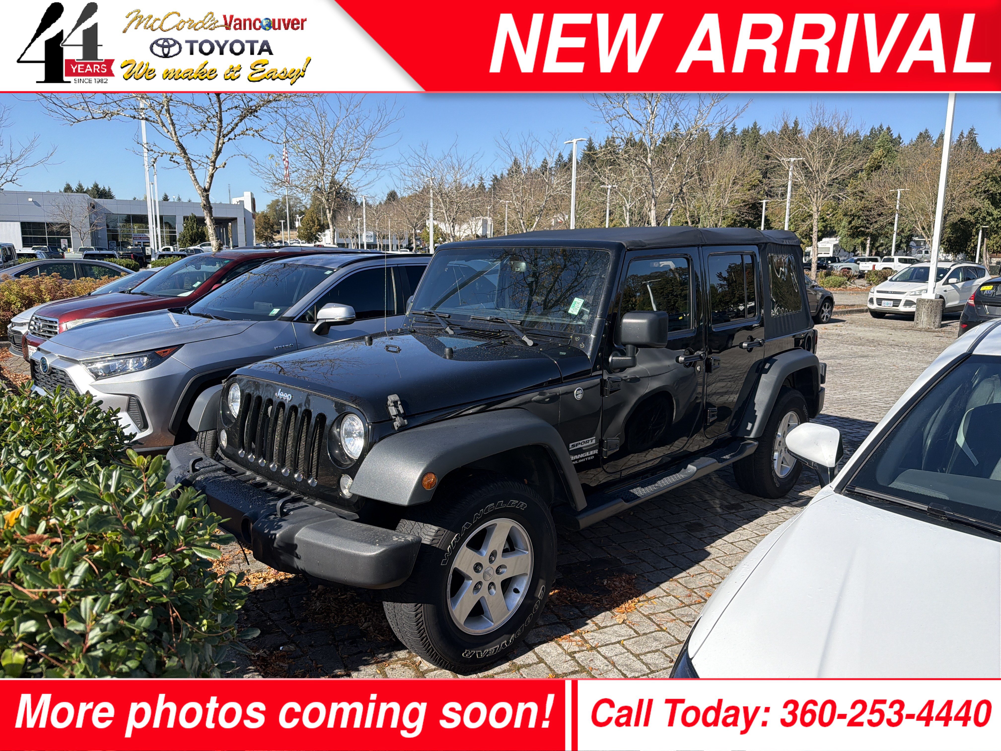 Used 2016 Jeep Wrangler Unlimited Sport w/ Quick Order Package 23S