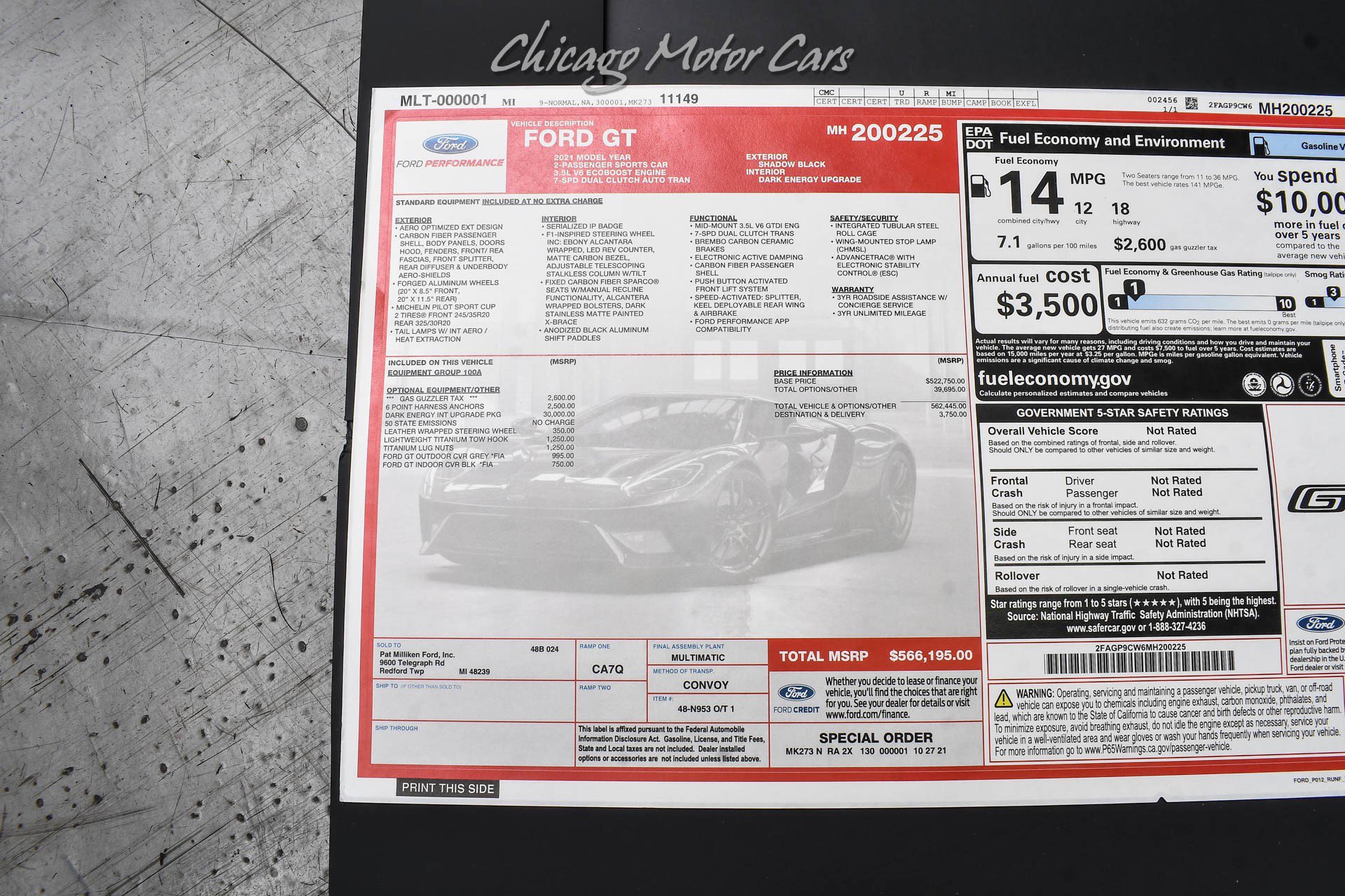 Used 2021 Ford GT RWD image 55