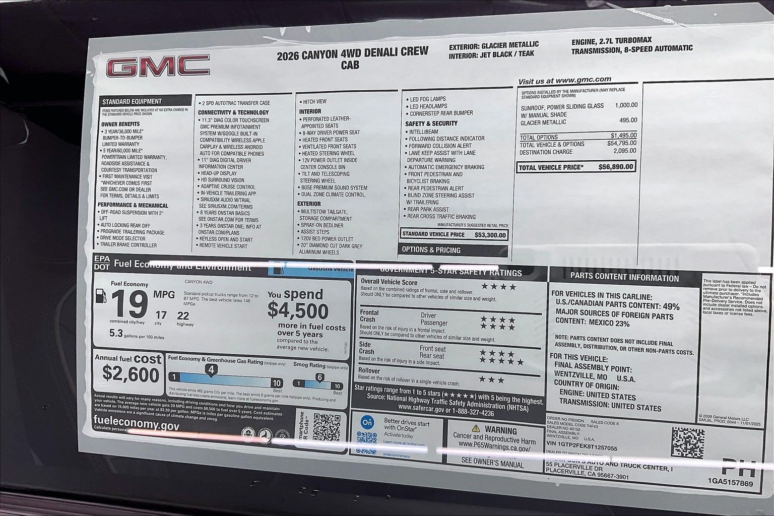 New 2026 GMC Canyon Denali AWD/4WD image 21