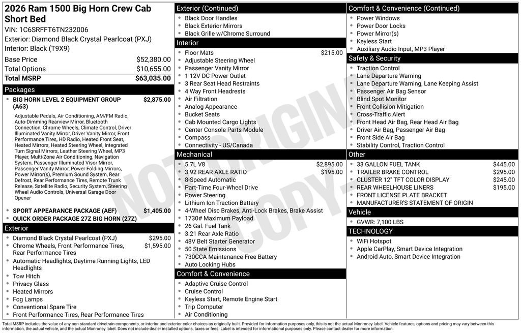 New 2026 RAM 1500 Big Horn image 3
