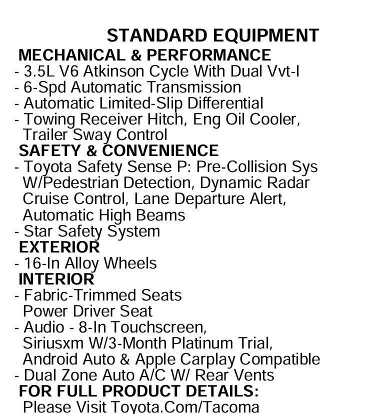 Used 2022 Toyota Tacoma SR5 w/ Technology Package RWD image 79