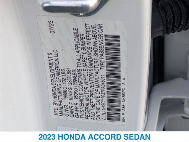 Used 2023 Honda Accord EX image 26