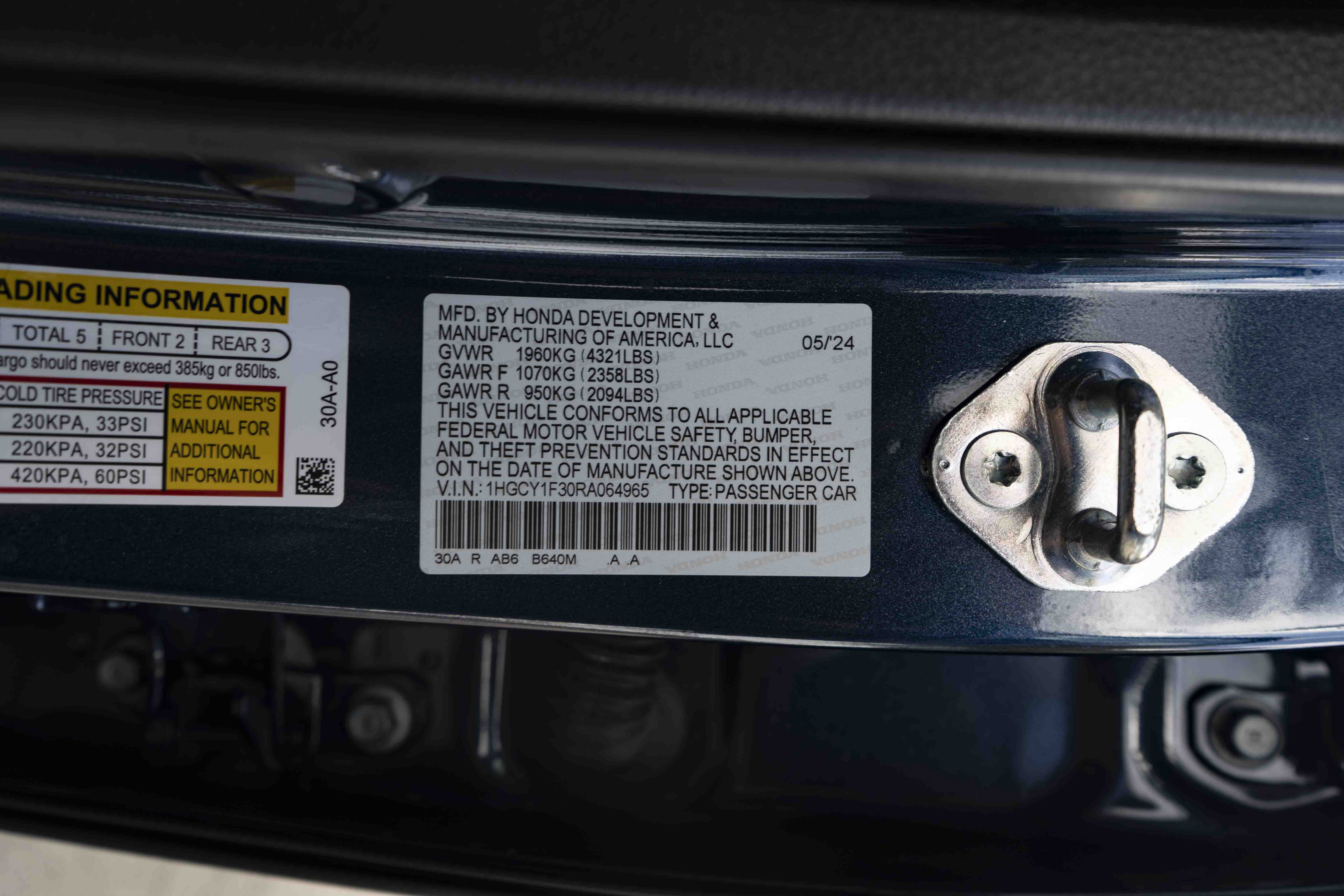 Certified 2024 Honda Accord EX image 44