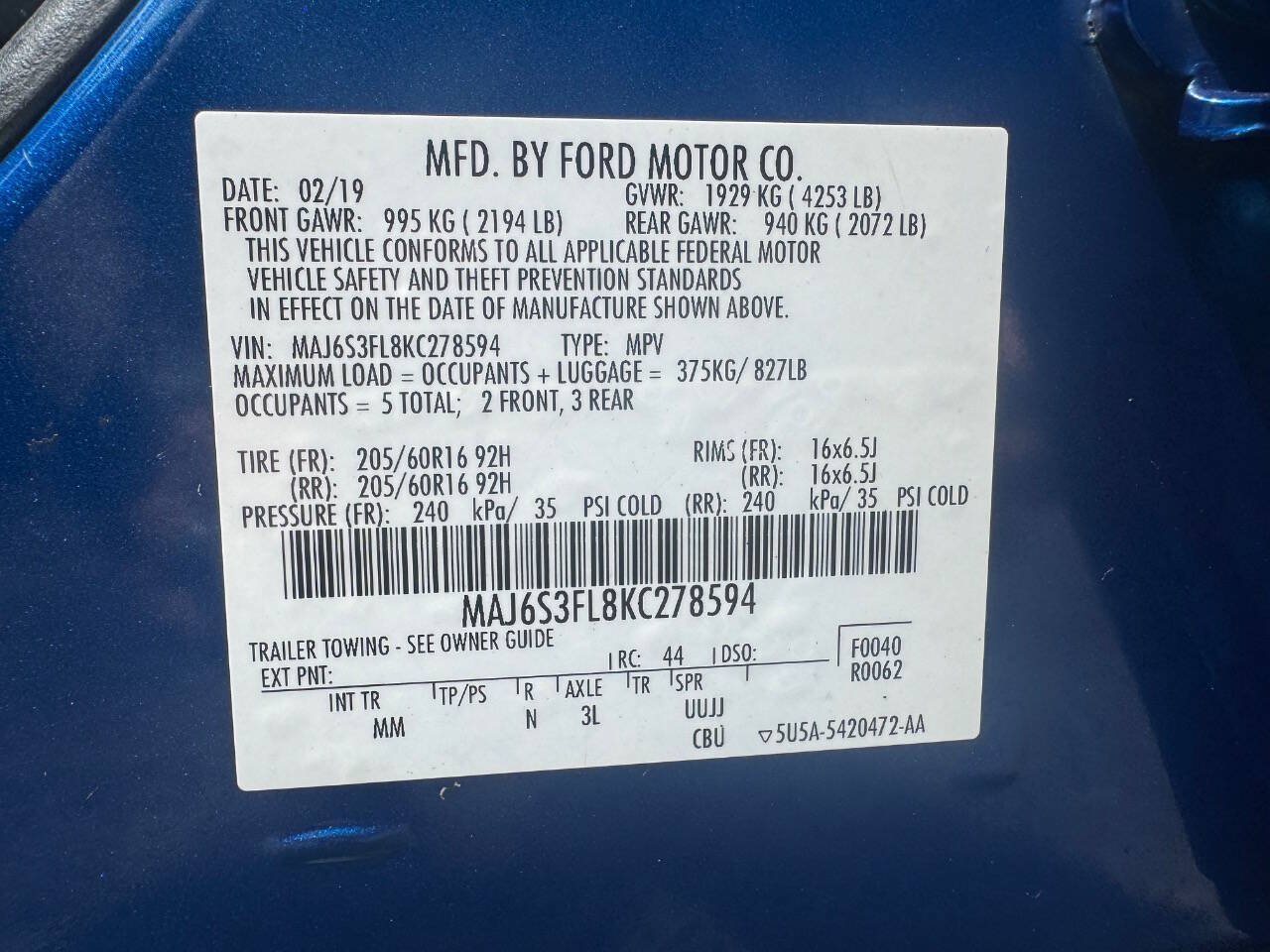 Used 2019 Ford EcoSport S AWD/4WD image 18