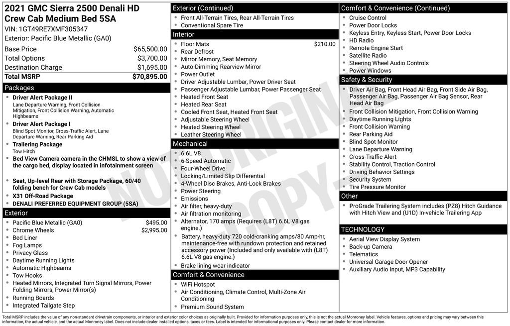 Used 2021 GMC Sierra 2500 Denali image 2