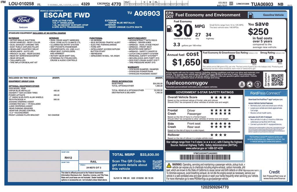 New 2026 Ford Escape Active w/ Tech Pack #1 image 8