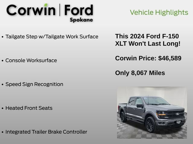 Used 2024 Ford F150 XLT w/ Equipment Group 302A MID image 25