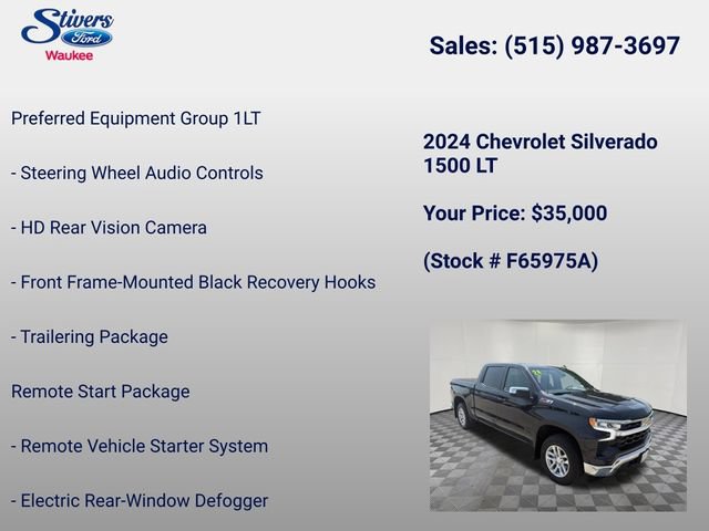Used 2024 Chevrolet Silverado 1500 LT w/ Z71 Off-Road Package AWD/4WD image 28