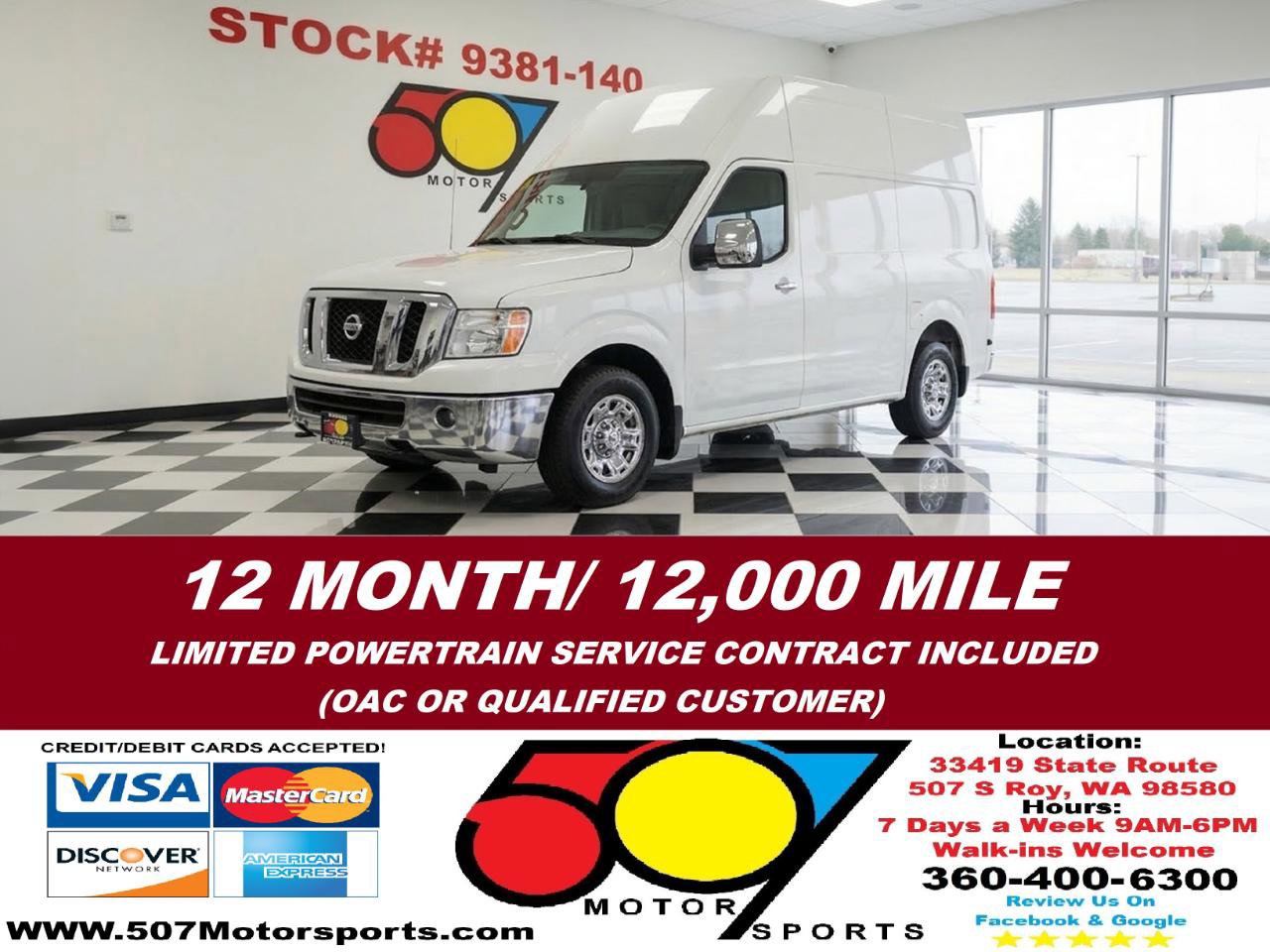 Used 2014 Nissan NV 2500 SV w/ V8 Appearance Package