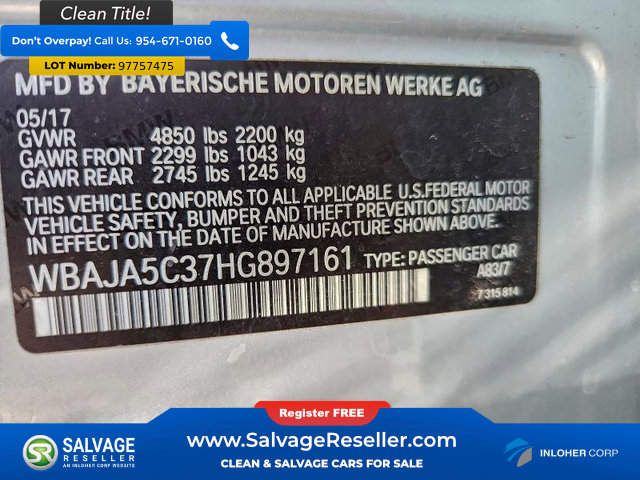 Used 2017 BMW 530i image 16