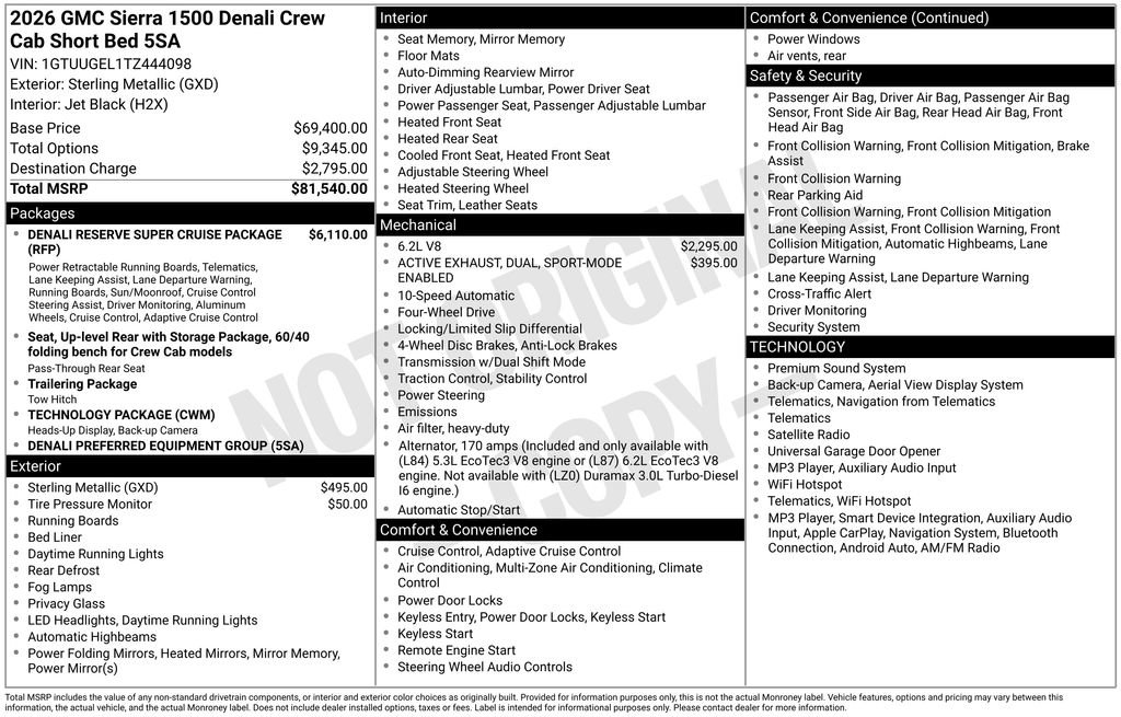 New 2026 GMC Sierra 1500 Denali AWD/4WD image 5