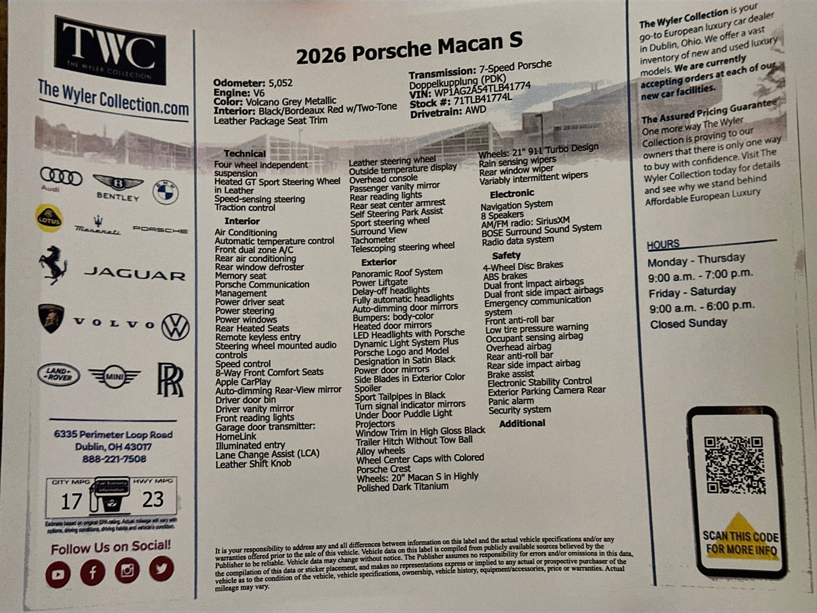New 2026 Porsche Macan S AWD/4WD image 44