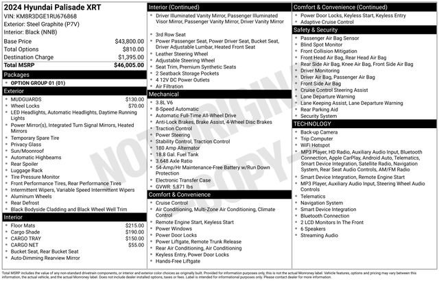 Used 2024 Hyundai Palisade XRT AWD/4WD image 10