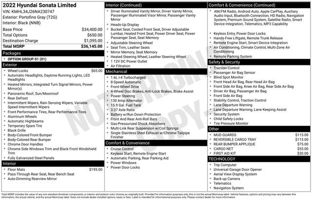 Used 2022 Hyundai Sonata Limited image 7