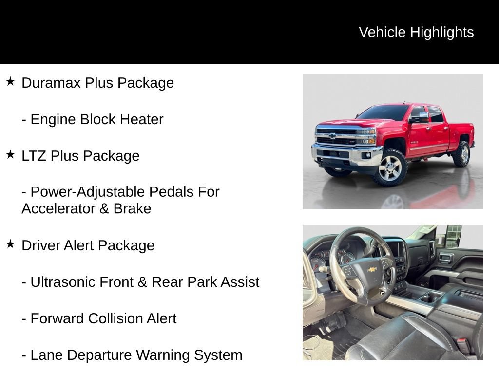 Used 2016 Chevrolet Silverado 2500 LTZ w/ Duramax Plus Package AWD/4WD image 31