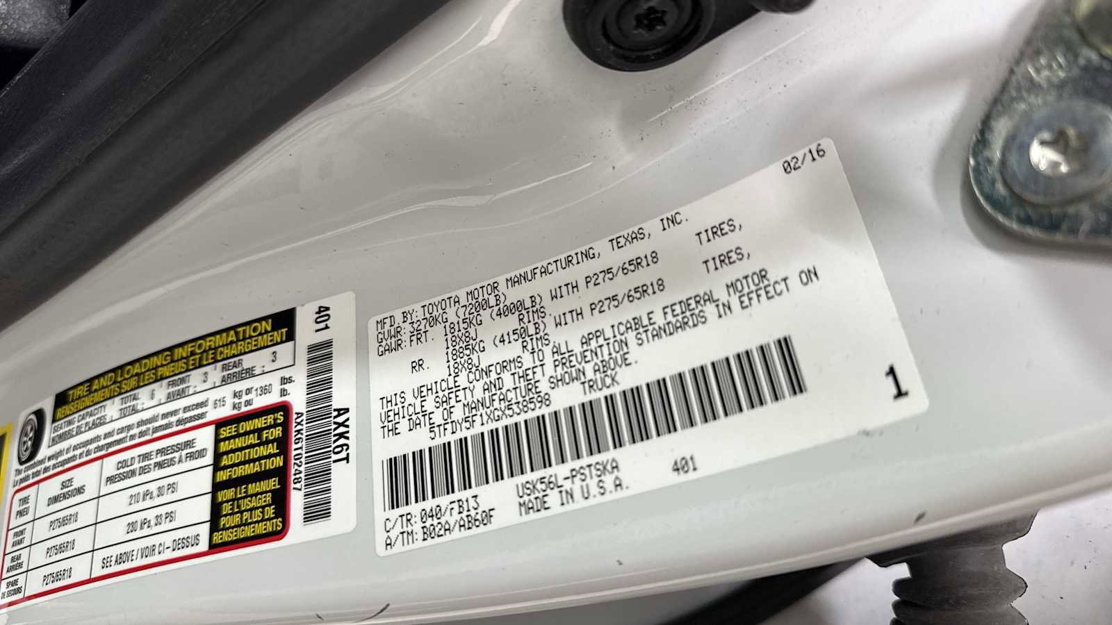 Certified 2016 Toyota Tundra SR5 image 11