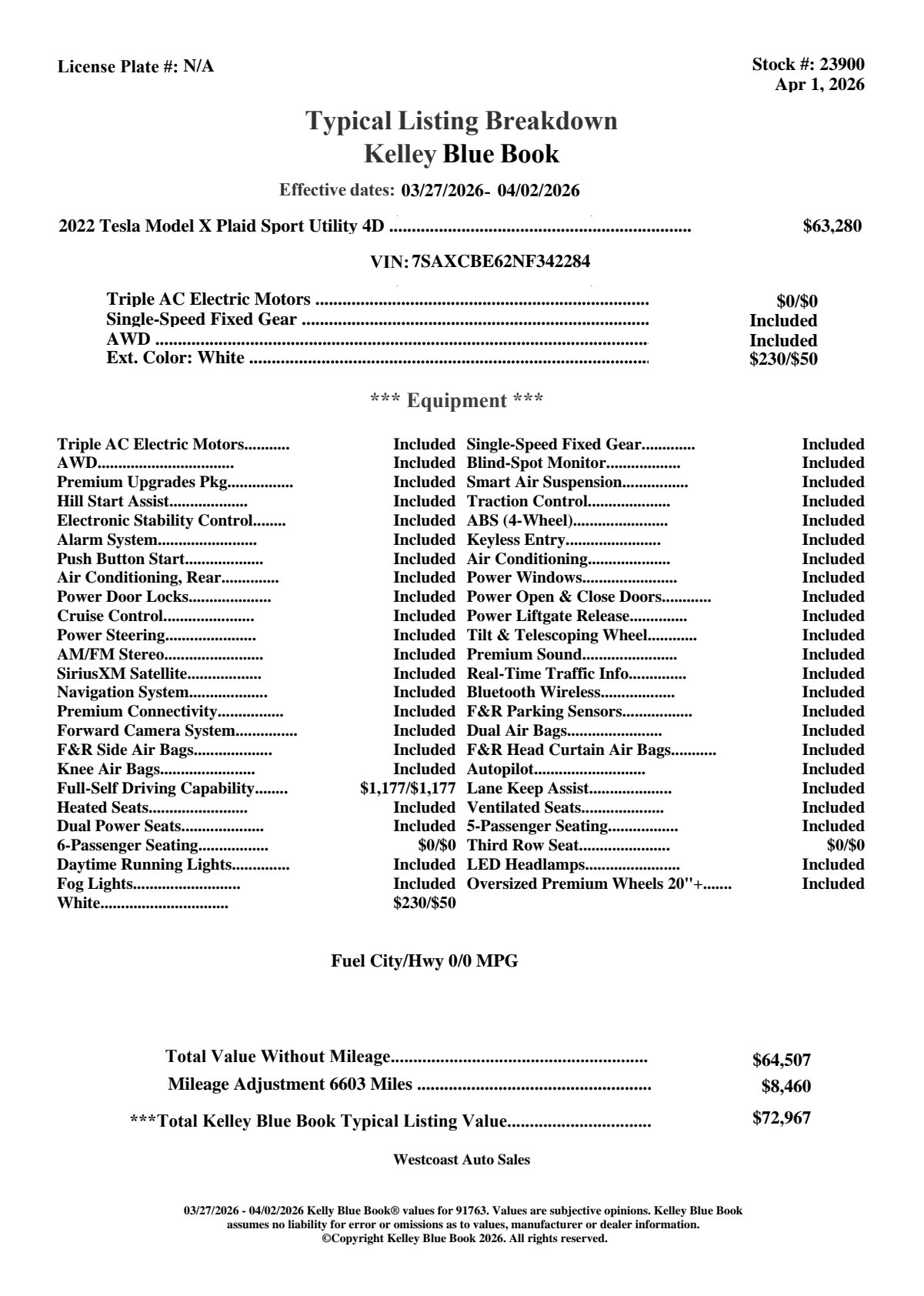 Used 2022 Tesla Model X Plaid image 12