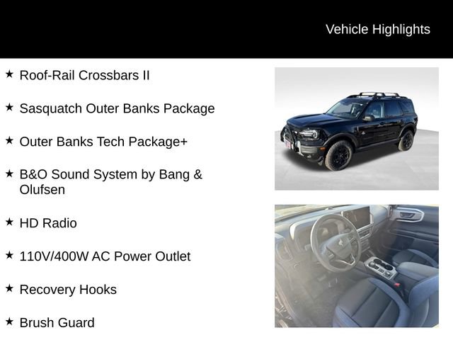New 2025 Ford Bronco Sport Outer Banks w/ Sasquatch Outer Banks Package image 7