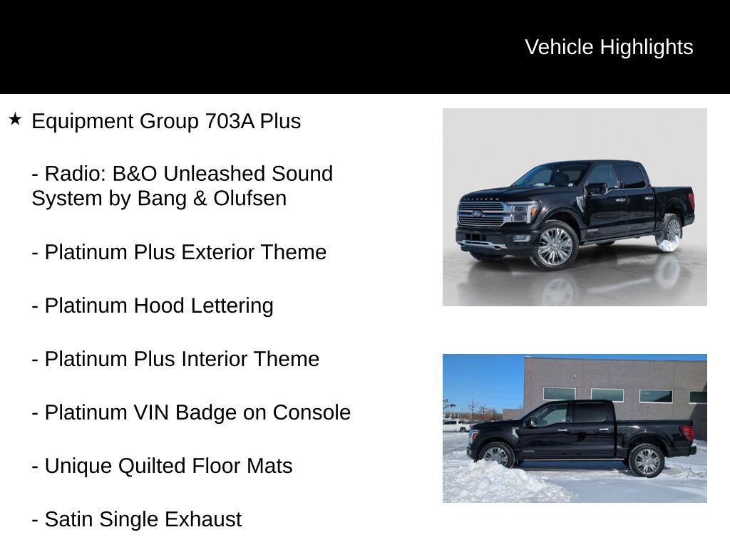 Certified 2024 Ford F150 Platinum w/ Equipment Group 703A Plus image 11