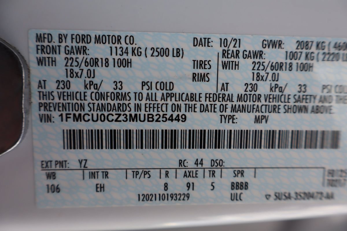 Used 2021 Ford Escape SEL FWD image 46