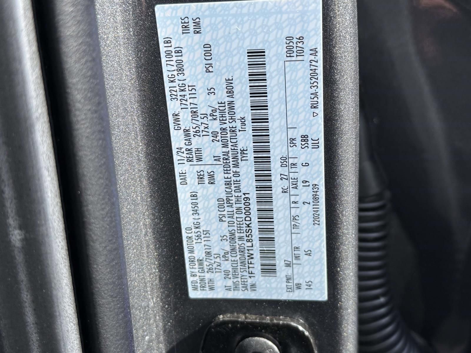 New 2025 Ford F150 XL w/ Equipment Group 103A High image 20