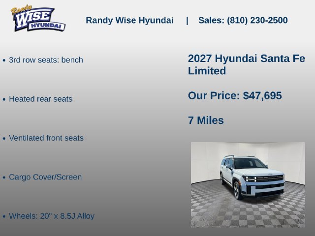 New 2027 Hyundai Santa Fe Limited AWD/4WD image 20