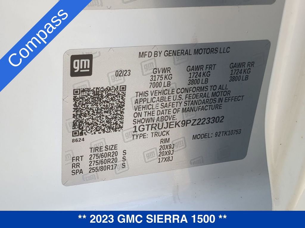 Certified 2023 GMC Sierra 1500 Elevation AWD/4WD image 29