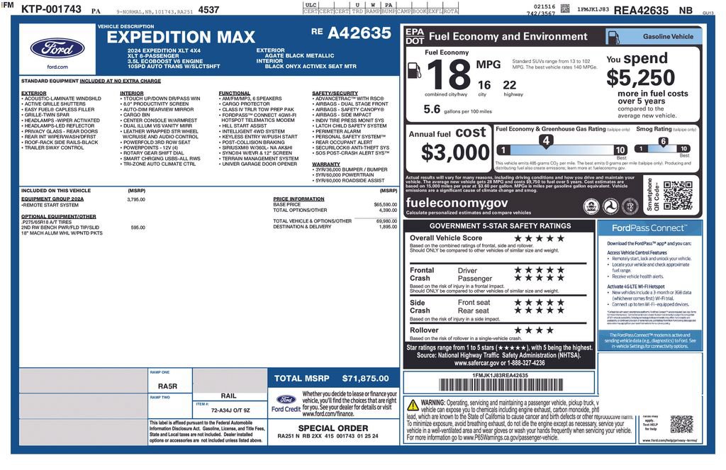 Used 2024 Ford Expedition Max XLT AWD/4WD image 5