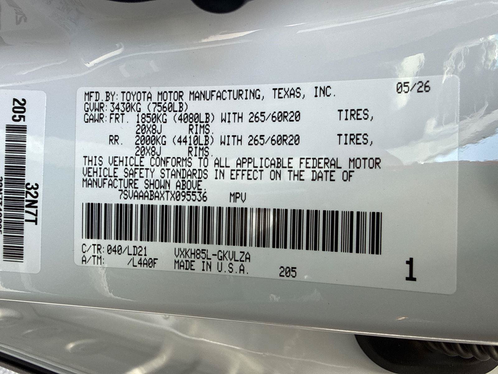 Used 2026 Toyota Sequoia Limited AWD/4WD image 34