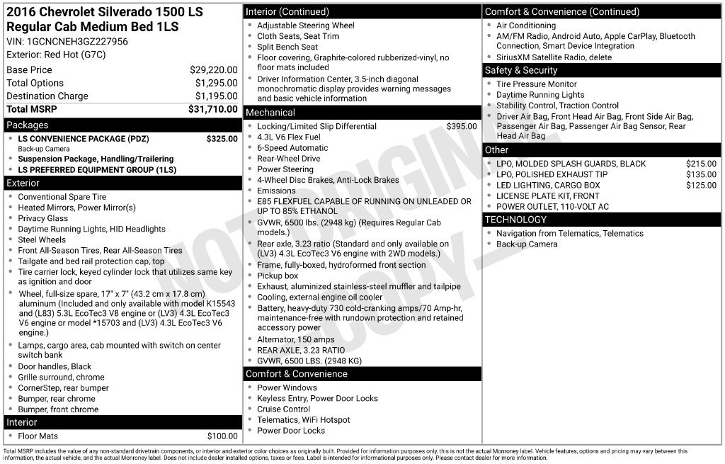 Used 2016 Chevrolet Silverado 1500 LS w/ LS Convenience Package RWD image 22