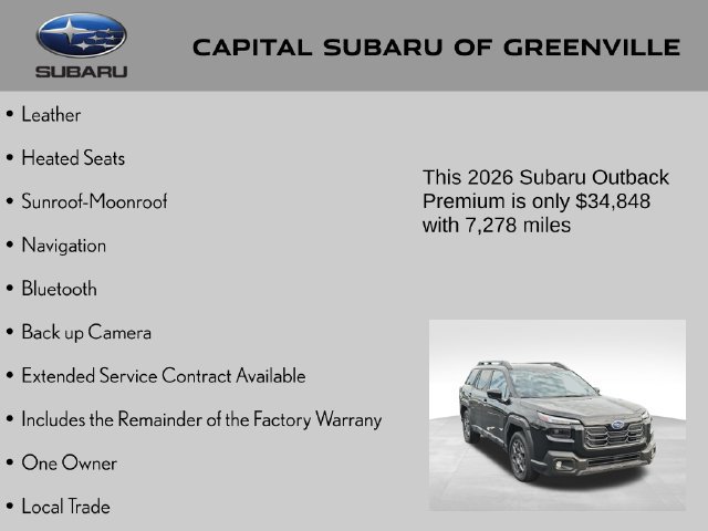 Certified 2026 Subaru Outback Premium AWD/4WD image 4