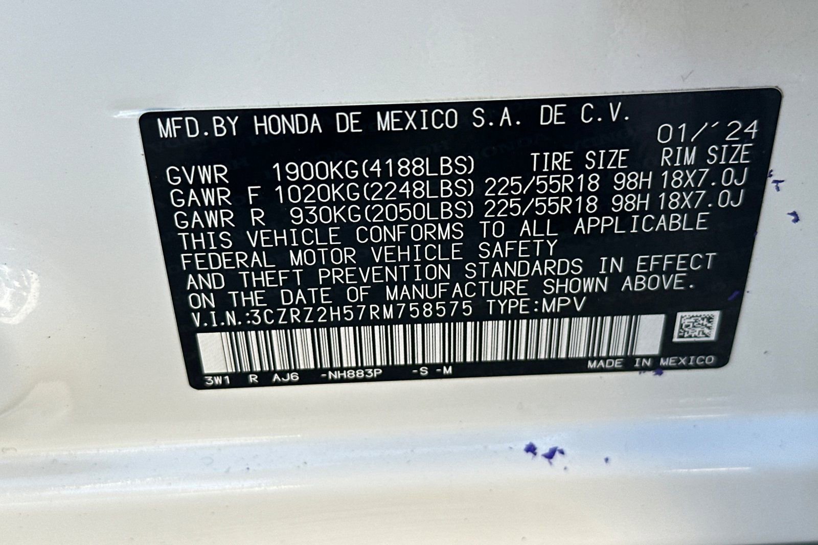 Used 2024 Honda HR-V Sport image 28