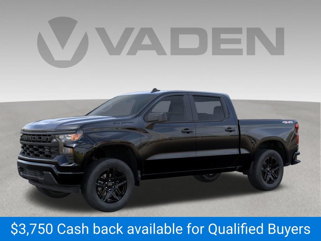 New 2026 Chevrolet Silverado 1500 Custom w/ LPO, Dark Essentials Package AWD/4WD image 2