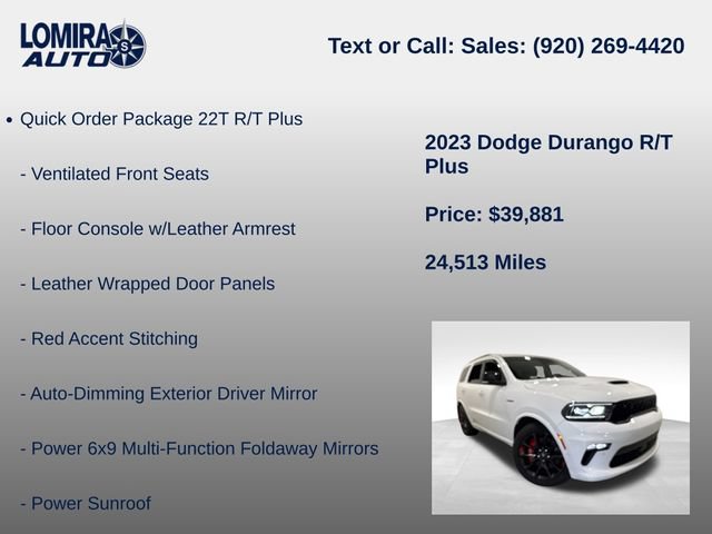 Used 2023 Dodge Durango R/T w/ Tow 'N Go Group AWD/4WD image 8