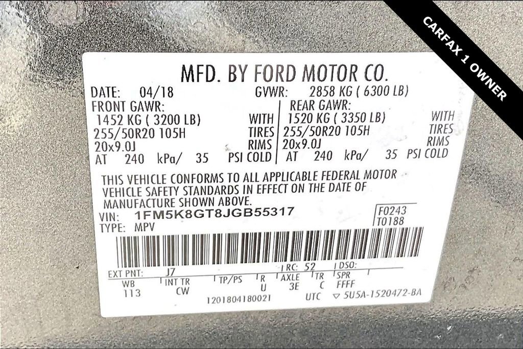 Used 2018 Ford Explorer Sport w/ Equipment Group 401A image 18